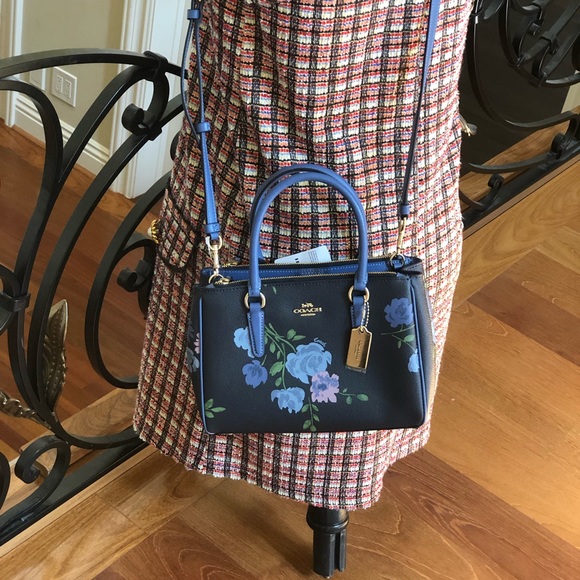 NWT Coach Mini Surrey Floral Satchel&wallet - Picture 5 of 8